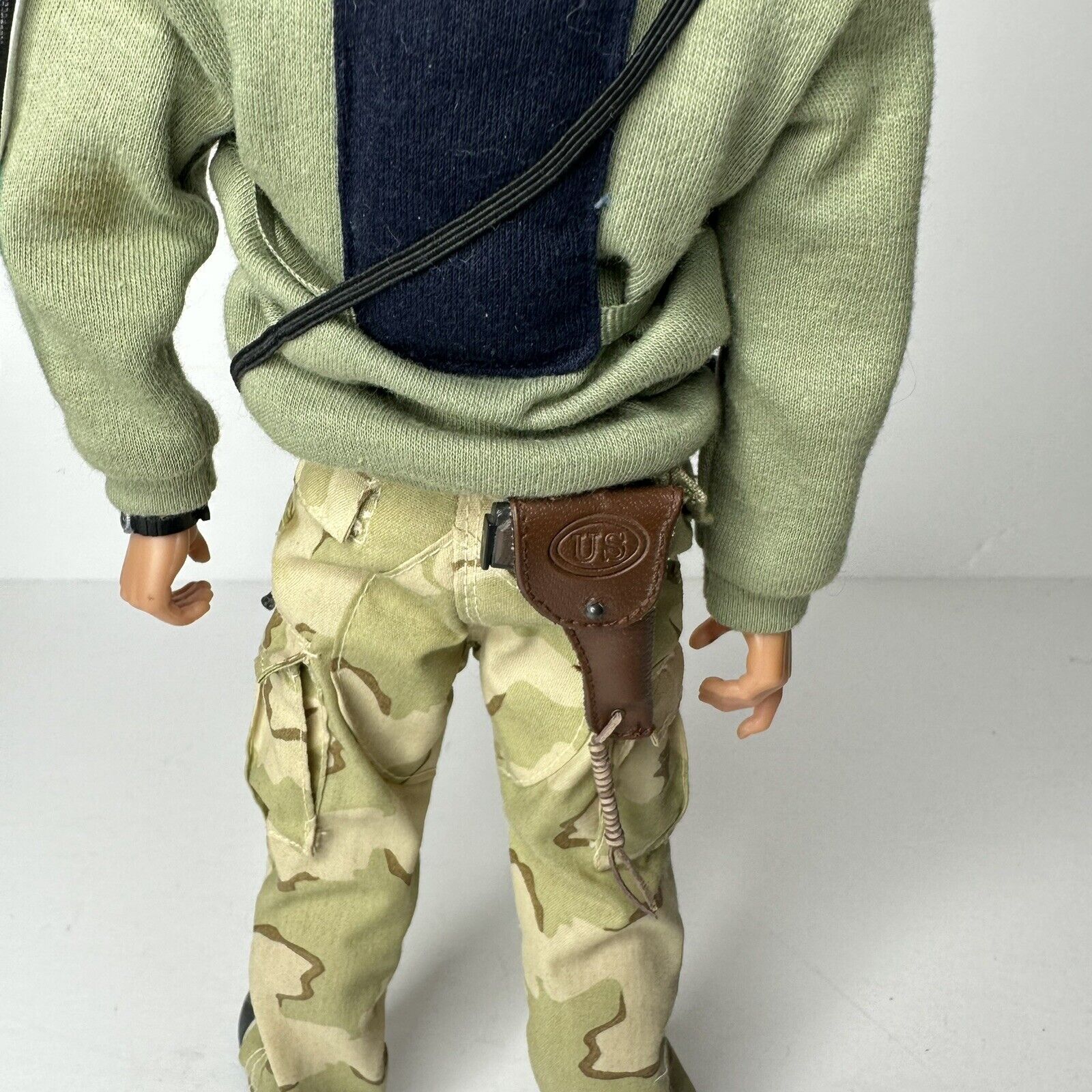 Authentic 1999 WWII Dragon Models 12" US Army Soldier Action Figure with Adidas Shoes - TreasuTiques