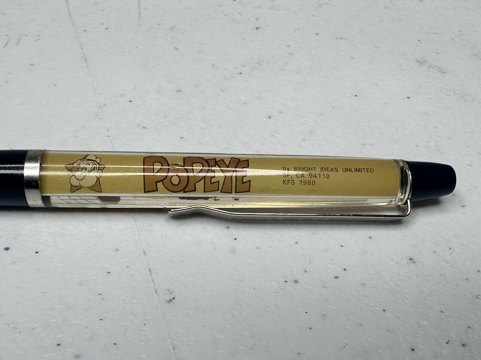Rare Vintage 1988 Popeye & Brutus Floaty Pen - Nostalgic Collectible by Bright Ideas Unlimited - TreasuTiques