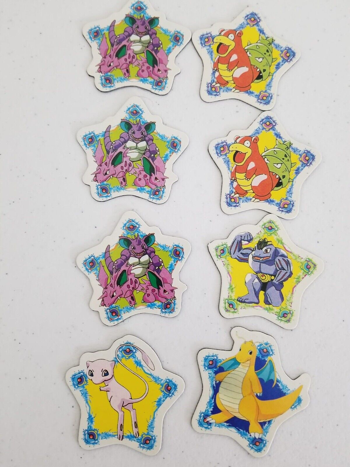 Vintage 1990s Pokémon Magnets - Complete Set of 24 with Pikachu, Charmander, Charizard, & More - TreasuTiques