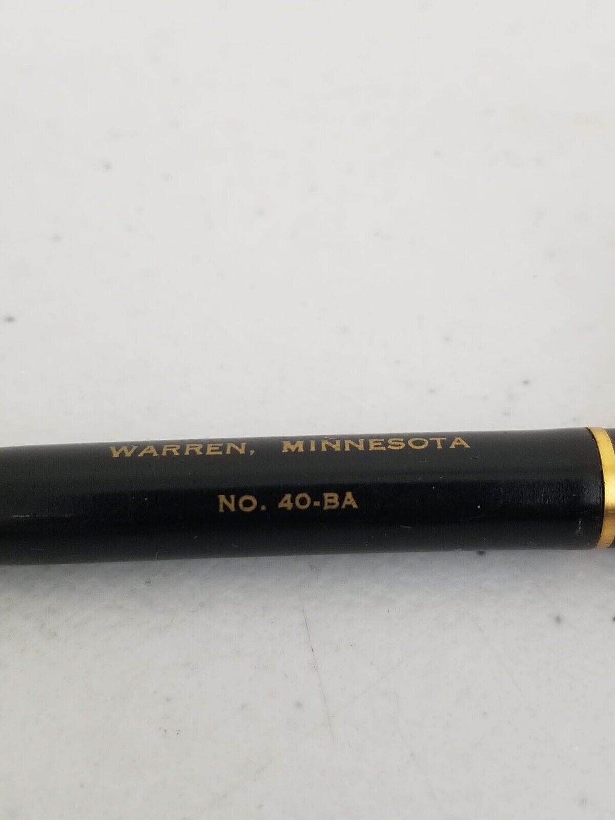 Vintage Warren Silo Company Black & Gold Mechanical Pencil No. 403BA - Collector’s Item from Minnesota - TreasuTiques