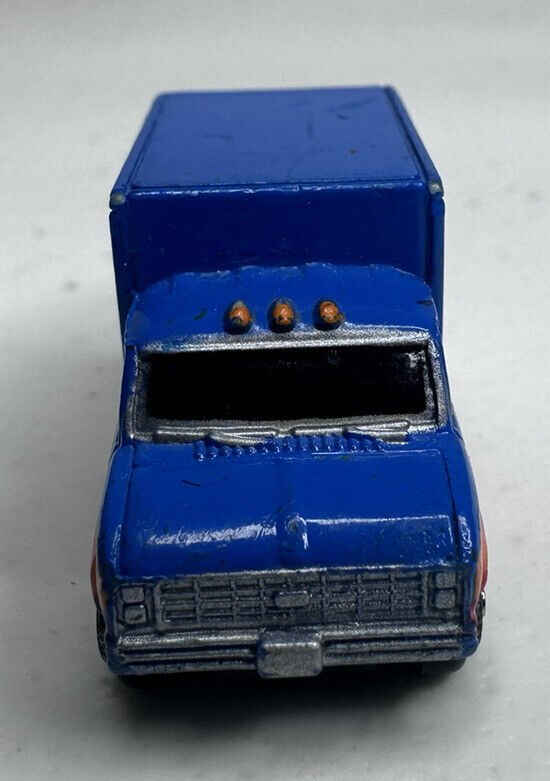 Vintage Micro Machines Ford Econoline Delivery Van - Blue Logo Collectible Miniature - TreasuTiques