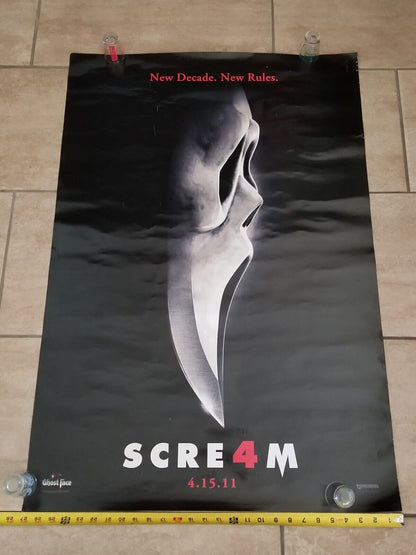 Scream 4 Authentic 27x40 Original Double-Sided Movie Poster - Rare Horror Collectible (2011) - TreasuTiques