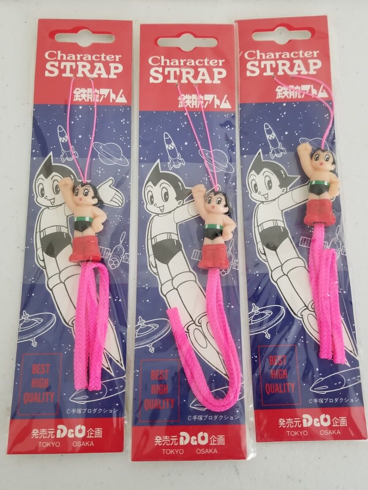 Exclusive Set of 8 Astro Boy Hot Pink Vintage Straps - Japan Exclusive, New & Ultra-Thin - TreasuTiques