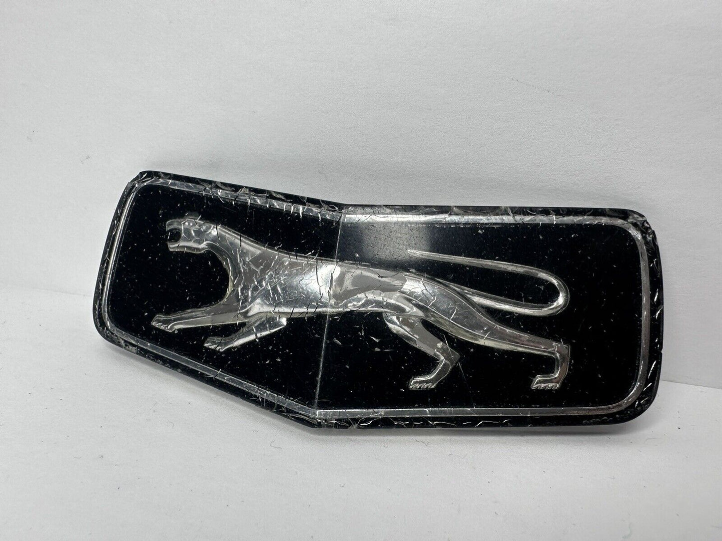 Authentic 1970s Mercury Cougar Hood Emblem - Rare Vintage Walking Cat Badge for Classic Car Restoration - TreasuTiques