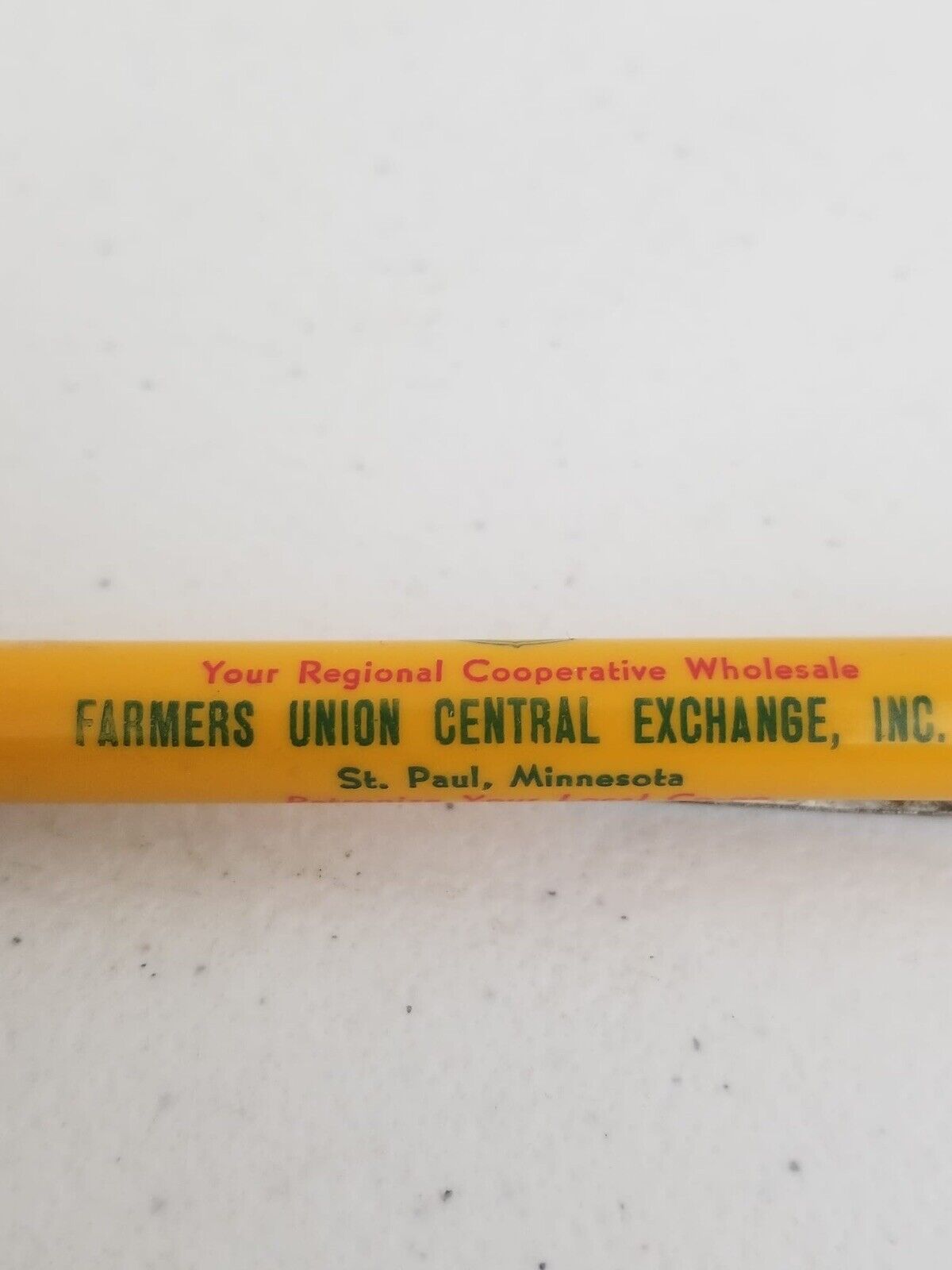 Vintage Farmers Union Central Exchange Advertising Mechanical Pencil - Rare Collectible from St. Paul, Minnesota - TreasuTiques