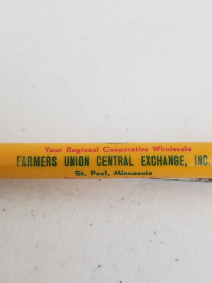 Vintage Farmers Union Central Exchange Advertising Mechanical Pencil - Rare Collectible from St. Paul, Minnesota - TreasuTiques