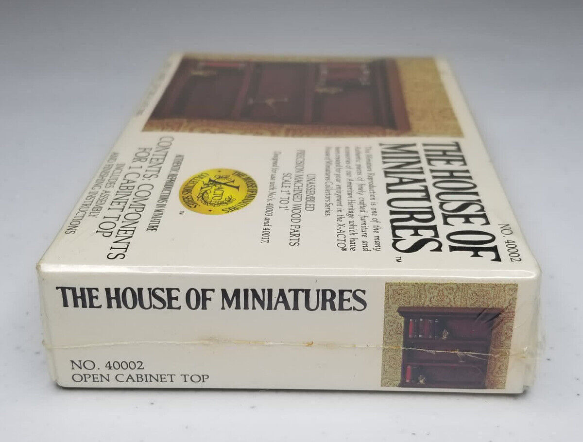 Vintage X-Acto House of Miniatures 40002 Closed Cabinet Top – Sealed New Old Stock (NOS) - TreasuTiques