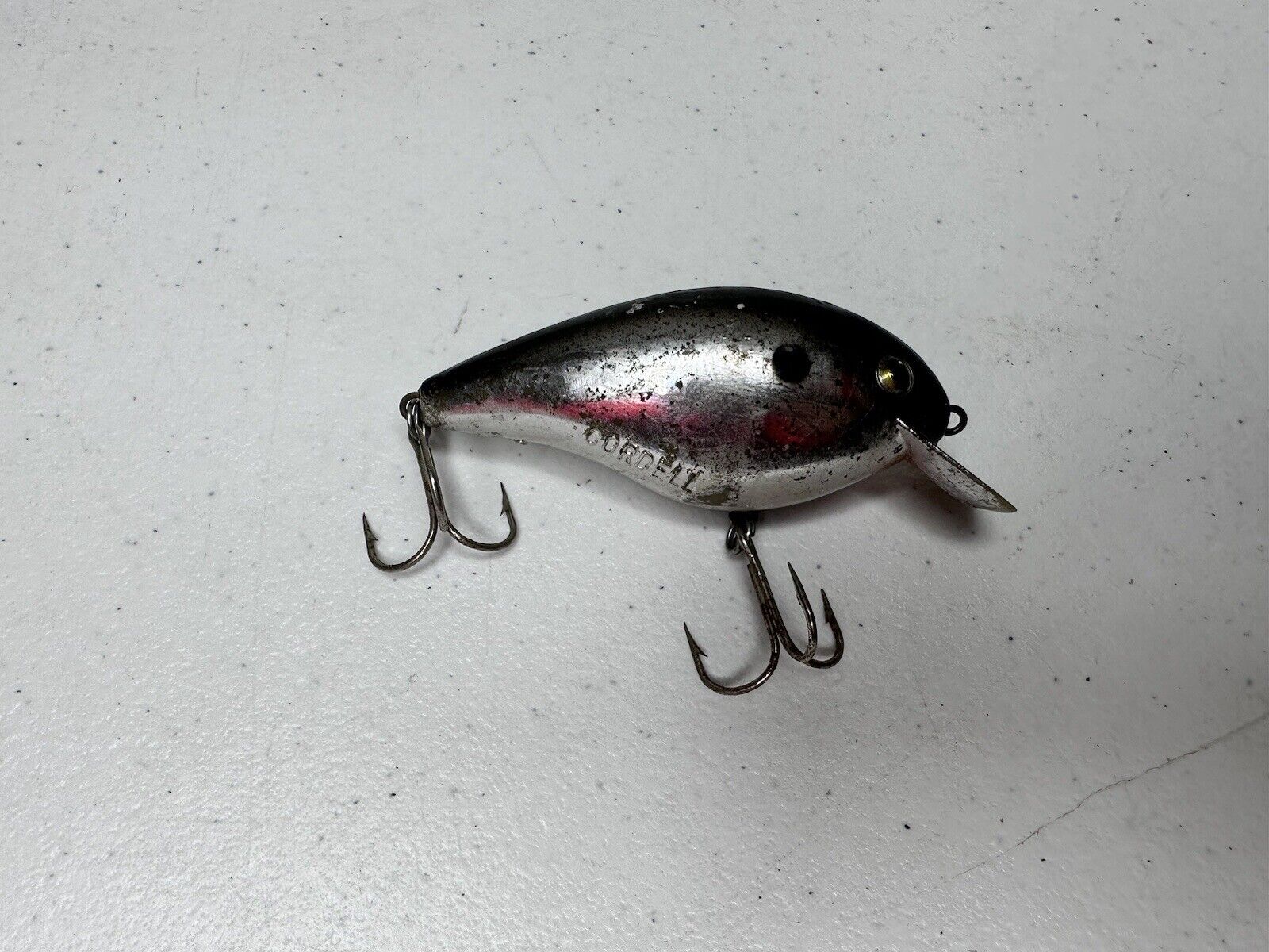 Vintage Cotton Cordell Big O Collectible Bass Fishing Lure - 3.25" Silver Bass Bait Tackle - TreasuTiques