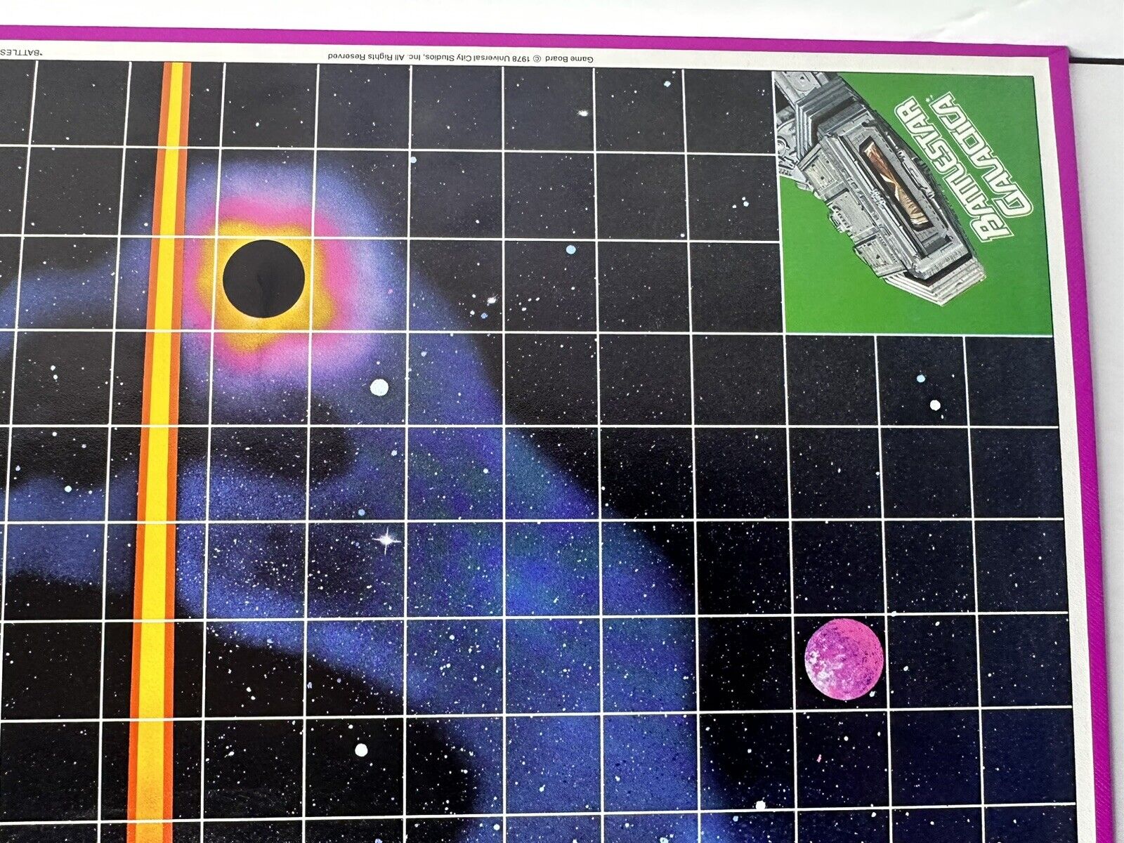 Rare 1978 Battlestar Galactica Pink Variant - Vintage Collectible Board Game - TreasuTiques