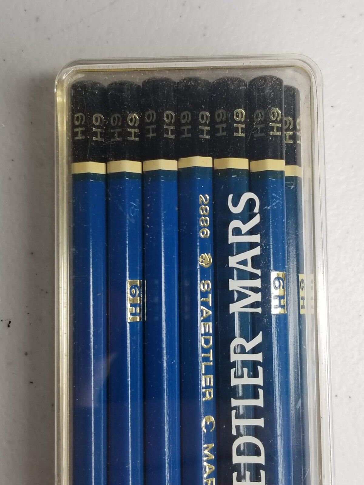 Vintage Staedtler Mars Lumograph Drawing Pencil Set - 6H & 5H in Original Display Case - TreasuTiques