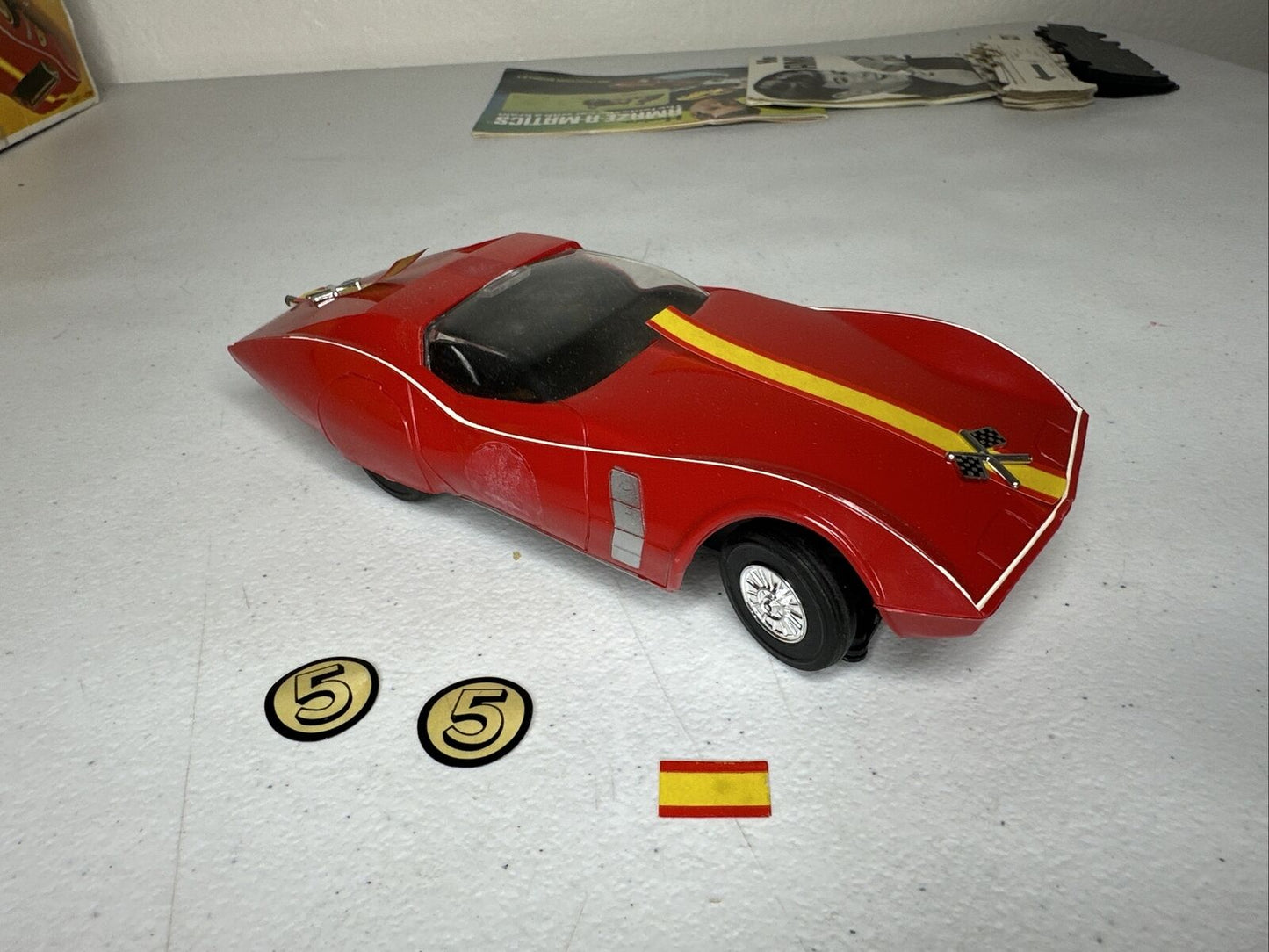 Vintage 1969 Hasbro Amaze-A-Matics Chevrolet AstroVette with Original Manuals - Rare Collectible Toy Car - TreasuTiques