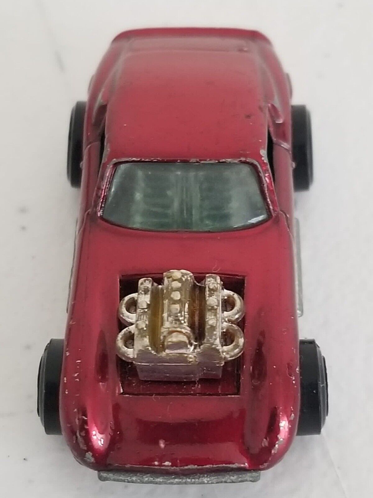 Vintage 1970 Johnny Lightning Topper Frantic Ferrari in Red - Collectible Toy Car - TreasuTiques