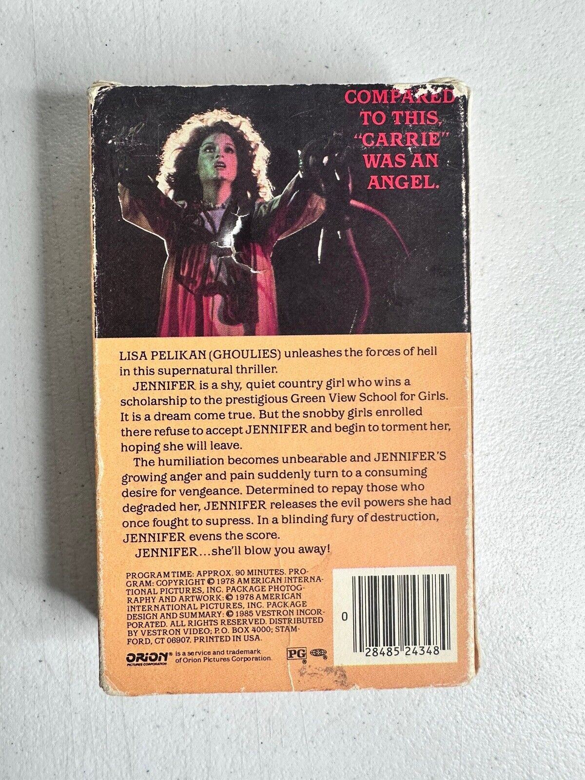 Vintage 1978 Jennifer Betamax Tape - Rare Horror Collectible Featuring Lisa Pelikan | Orion Pictures Release - TreasuTiques