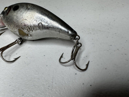 Vintage Cotton Cordell Big O Collectible Bass Fishing Lure - 3.25" Silver Bass Bait Tackle - TreasuTiques