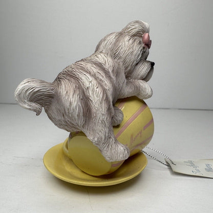 Hamilton Collection Shih Tzu Teacup - Dog Figurine Collectible "Tea-riffically Merry Personalitea" - TreasuTiques