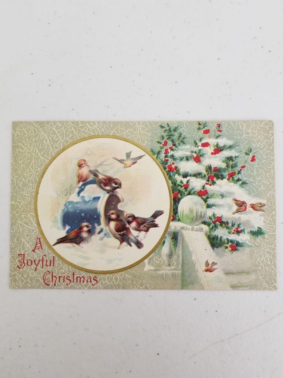 Charming Vintage Christmas Postcard Lot - 3 Early 1900s Holiday Greetings with Birds and Nature Scenes - TreasuTiques