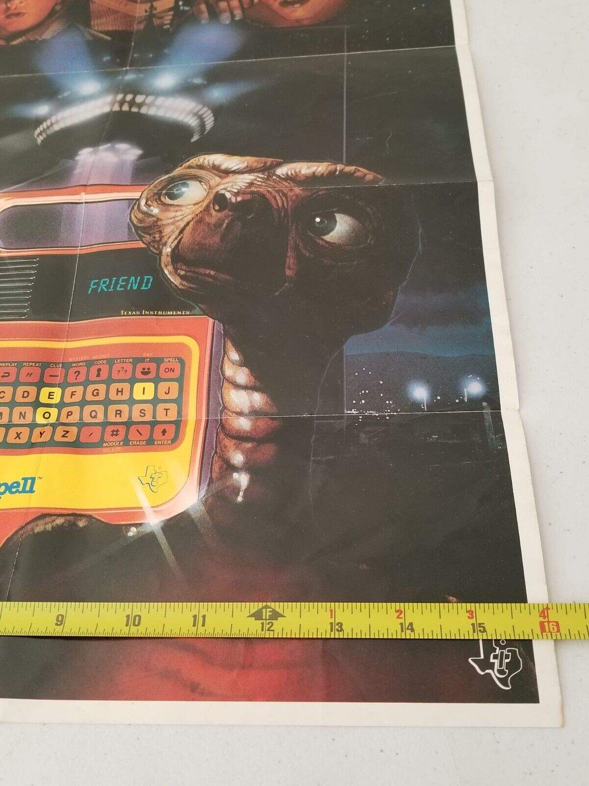 Vintage 1982 E.T. The Extra-Terrestrial Speak & Spell Texas Instruments Poster - Rare Collectible - TreasuTiques