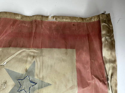 Original World War I Gold Star Mother Window Banner - Symbol of Valor and Sacrifice - TreasuTiques