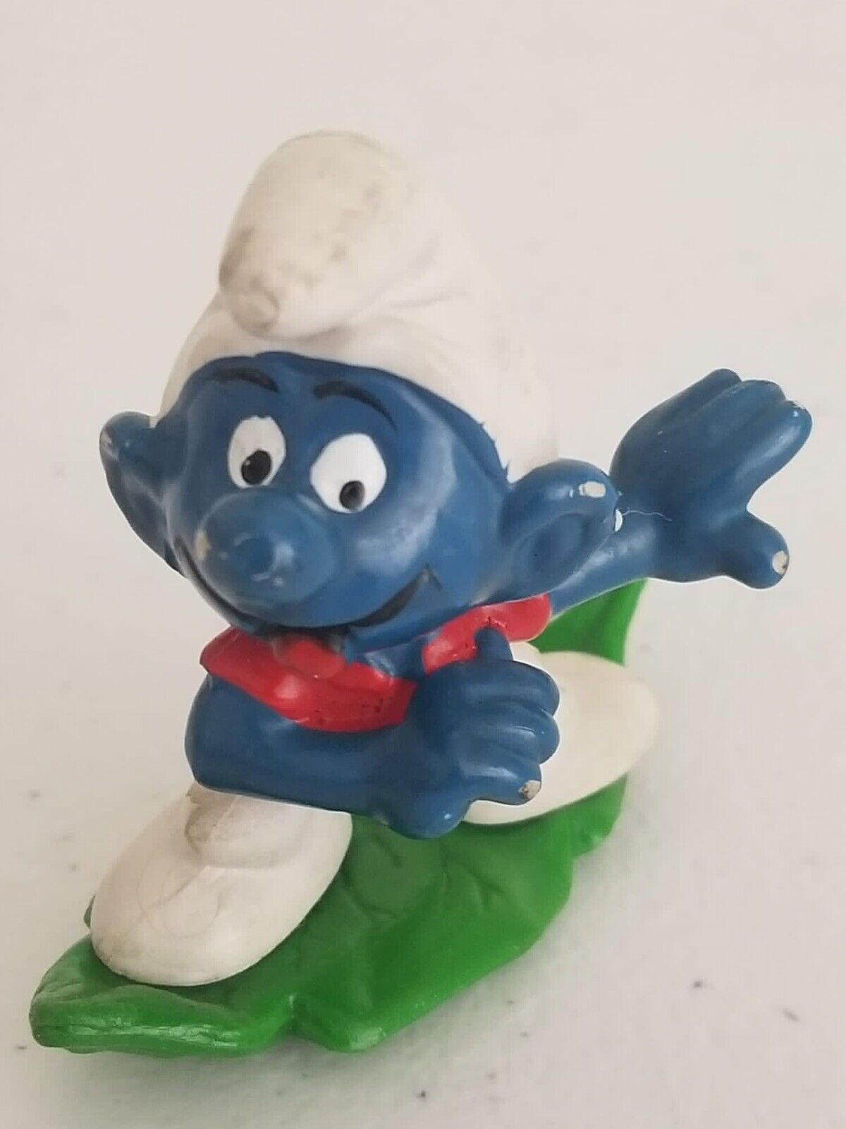 1970s Schleich Peyo Smurfs Set - Biker, Surfer, Roller Skating Smurfette & Easter Gift - TreasuTiques