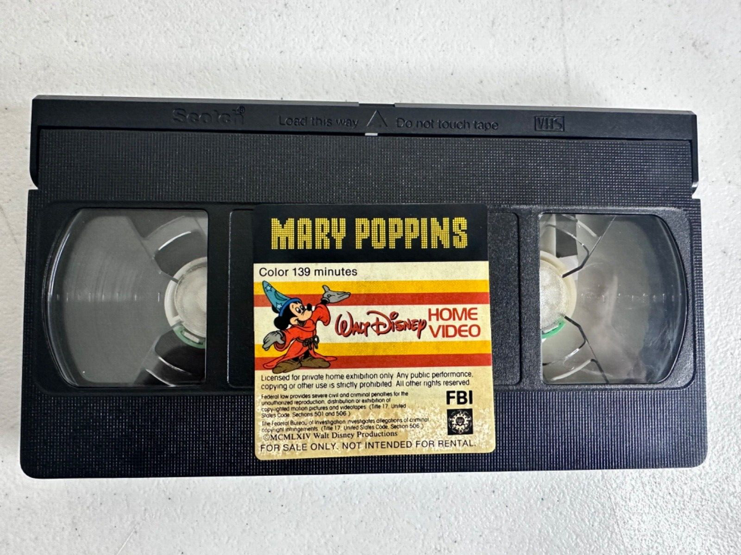 Rare 1980s Mary Poppins Original VHS - Walt Disney Home Video - Collectors Item - TreasuTiques