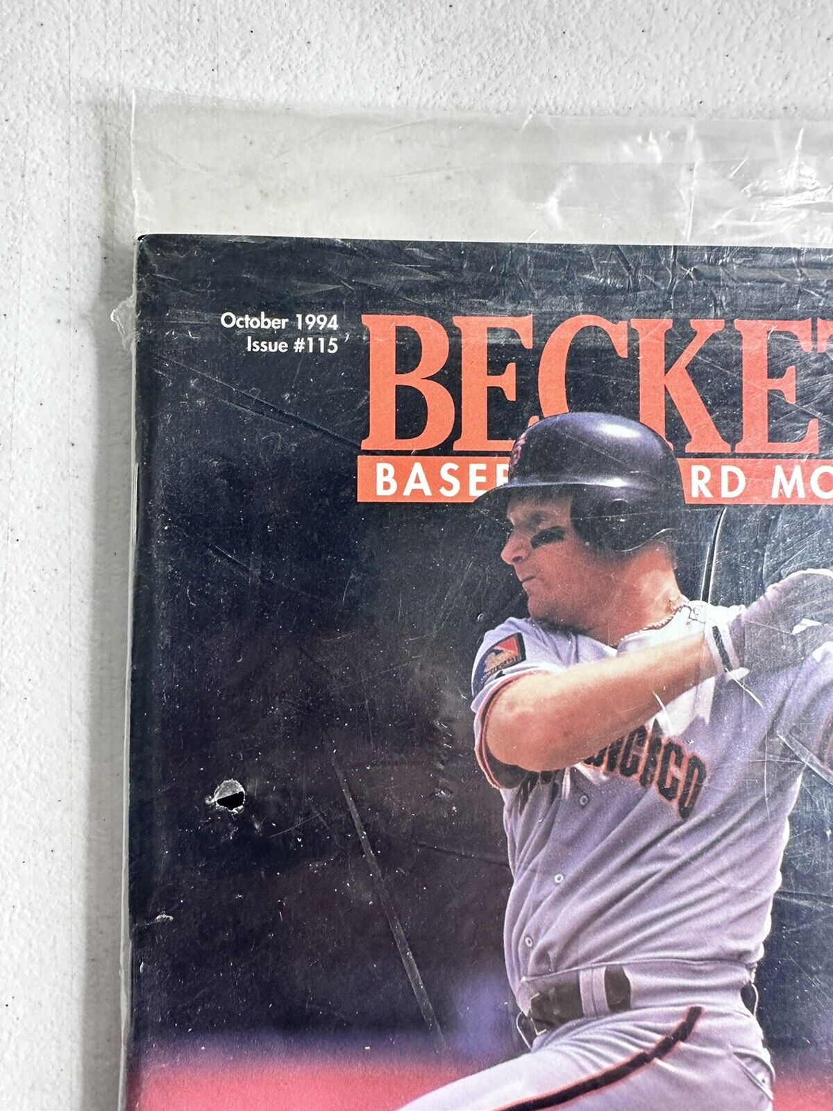 Sealed New 1994 Beckett Baseball Magazine Featuring Matt Williams - San Francisco Giants Issue No. 115 - Rare Vintage Collectible - TreasuTiques