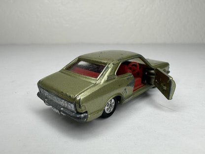 Vintage Tomica Greenish Gold Colt Galant HT GS - Olive Green, Red Interior 2-Door Diecast Model Car - TreasuTiques