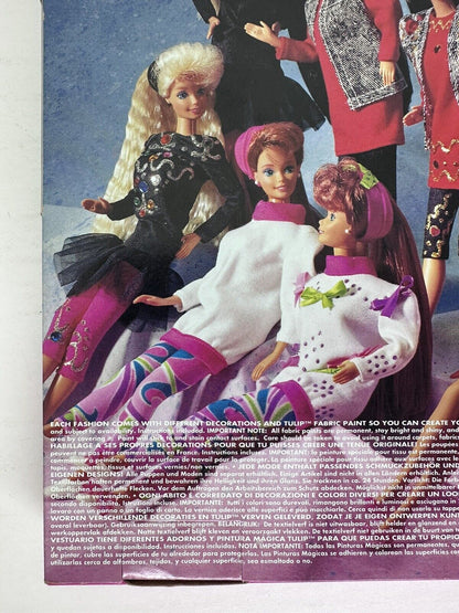 Vintage 1993 Mattel Barbie Paint 'N Dazzle #3480 - Euro Exclusive - New & Sealed Outfit - TreasuTiques