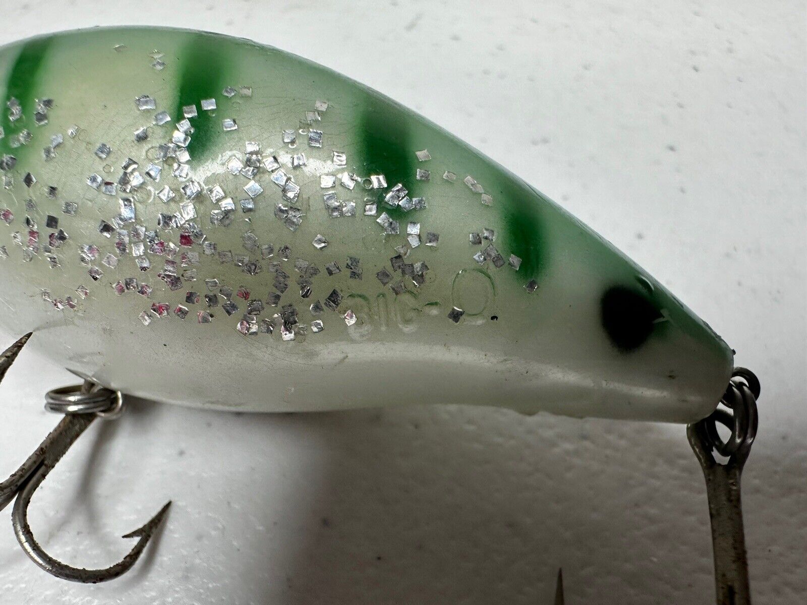 Vintage Cordell Big O Crankbait Fishing Lure 3" - Green Pearl Shad Collectible - TreasuTiques