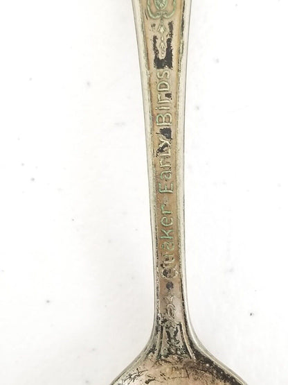 Vintage 1930s Charlie McCarthy Lorna Spoon and Fork Set - Art Deco Silverplate Collectible - TreasuTiques