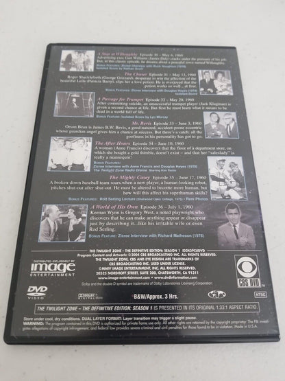 The Twilight Zone: The Complete First Season DVD Box Set - Definitive Edition - TreasuTiques