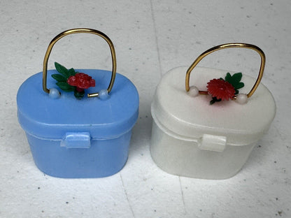 Vintage Fuller Brush Dealer Sample Box - Floral Accent Blue Collectible - TreasuTiques