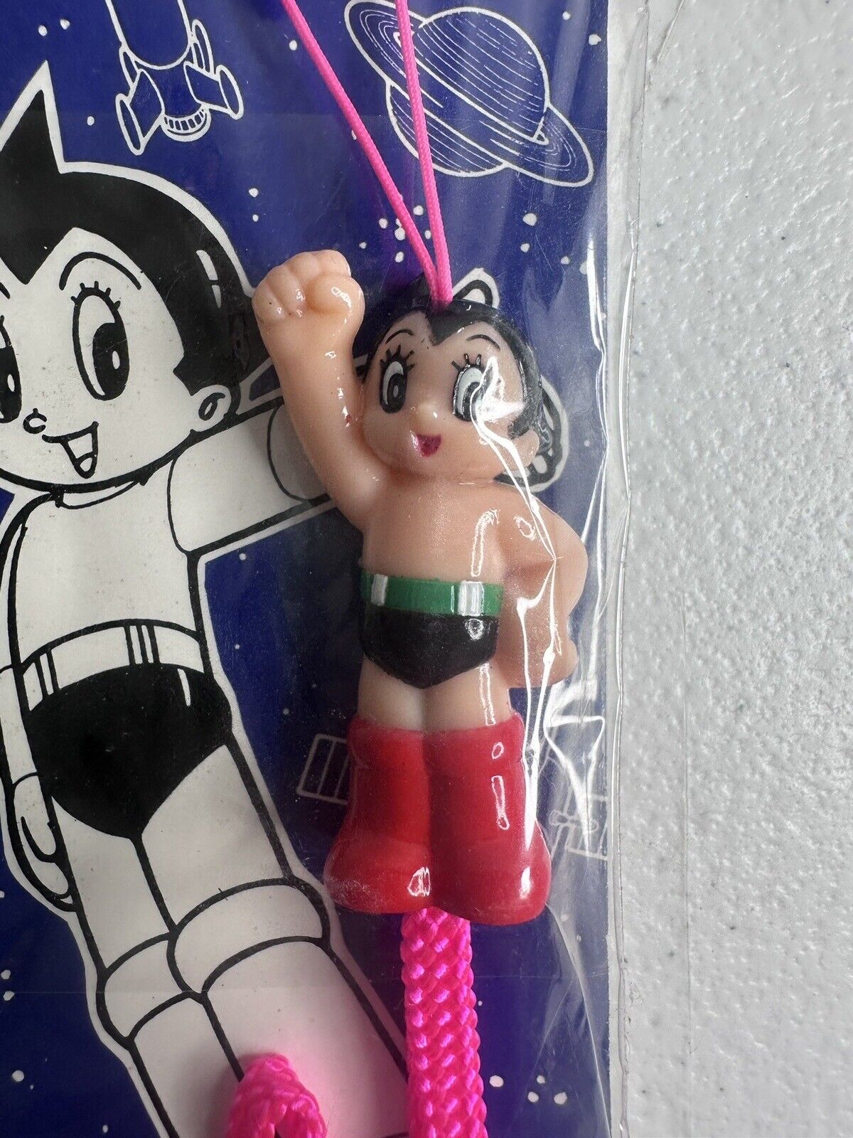 Vintage 90s Astro Boy Atom Figure Strap Collectible 3-Pack - Tezuka Japan Import - TreasuTiques