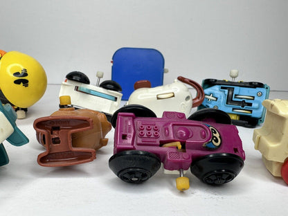 Vintage Tomy & Durham Wind-Up Toys Collection - Includes Pac-Man, Mickey Mouse, and More - Rare Nostalgic Lot from the 1970s - TreasuTiques