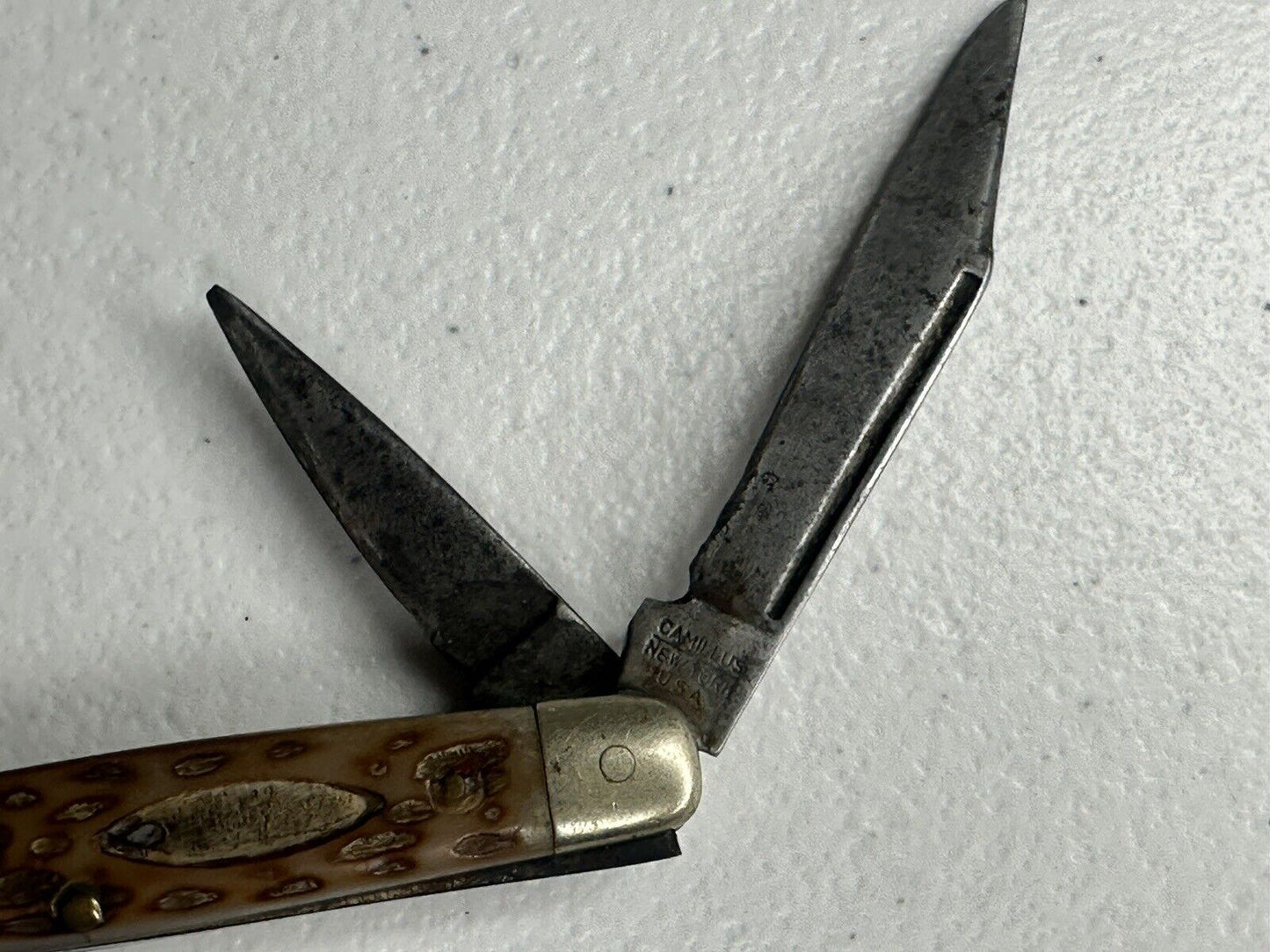 Vintage Camillus #76 3-Blade Folding Pocket Knife - Authentic New York USA Made, 3-Inch - TreasuTiques