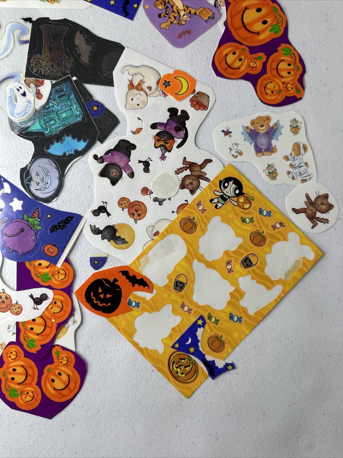 Complete Vintage Halloween Sticker Pack Lot – Disney, Mrs. Grossman's, Sealed & Opened Mixed Sheets - TreasuTiques