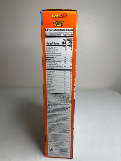 General Mills Reese's Puffs - Dragon Ball Z Limited Edition Collectible Cereal Box (Family Size) - TreasuTiques