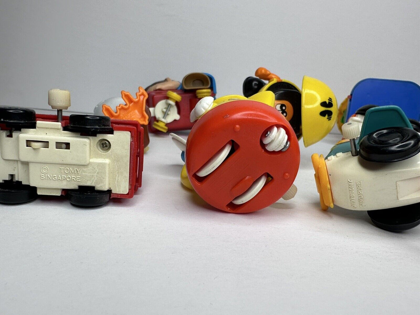 Vintage Tomy & Durham Wind-Up Toys Collection - Includes Pac-Man, Mickey Mouse, and More - Rare Nostalgic Lot from the 1970s - TreasuTiques