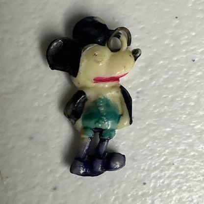 Rare 1930s Disney Antique Mickey Mouse Celluloid Charm - Vintage Collectible Treasure - TreasuTiques