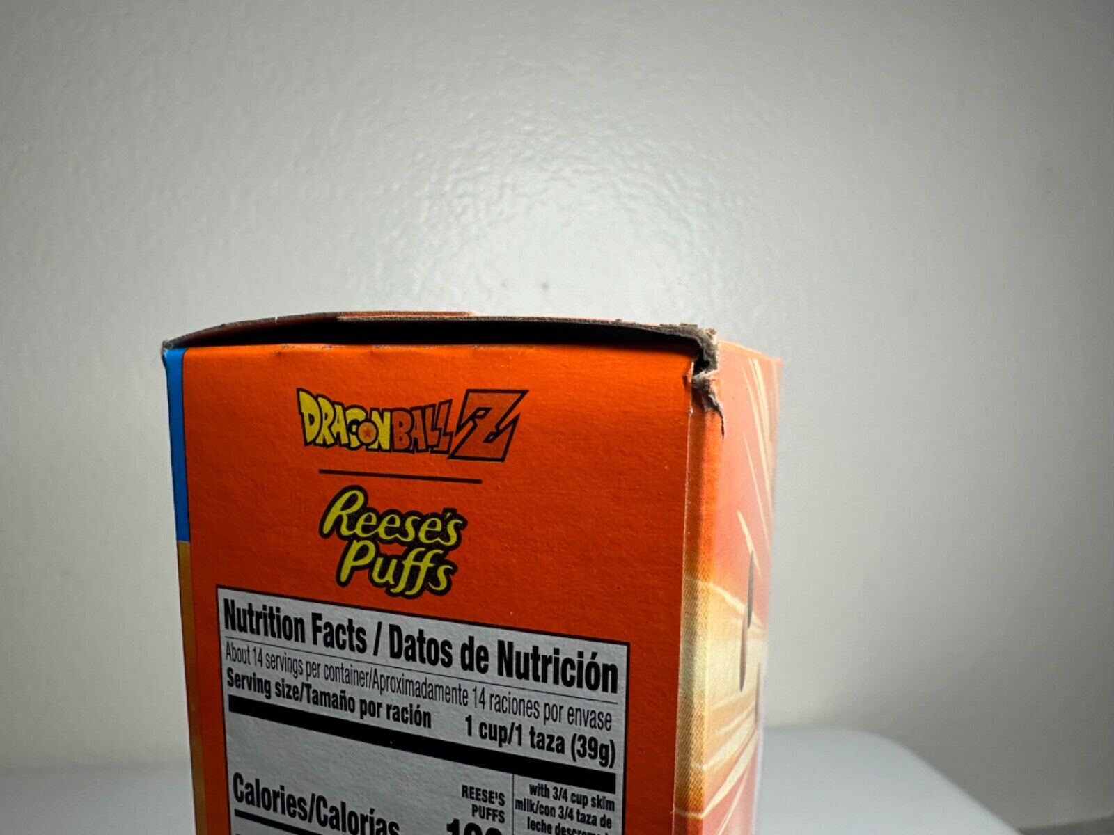 General Mills Reese's Puffs - Dragon Ball Z Limited Edition Collectible Cereal Box (Family Size) - TreasuTiques