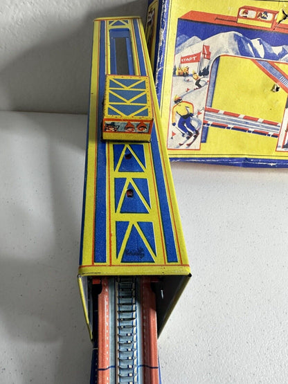 Rare Vintage USSR Tin Wind-Up Mountain Road Toy - Горная Дорога Collectible - TreasuTiques