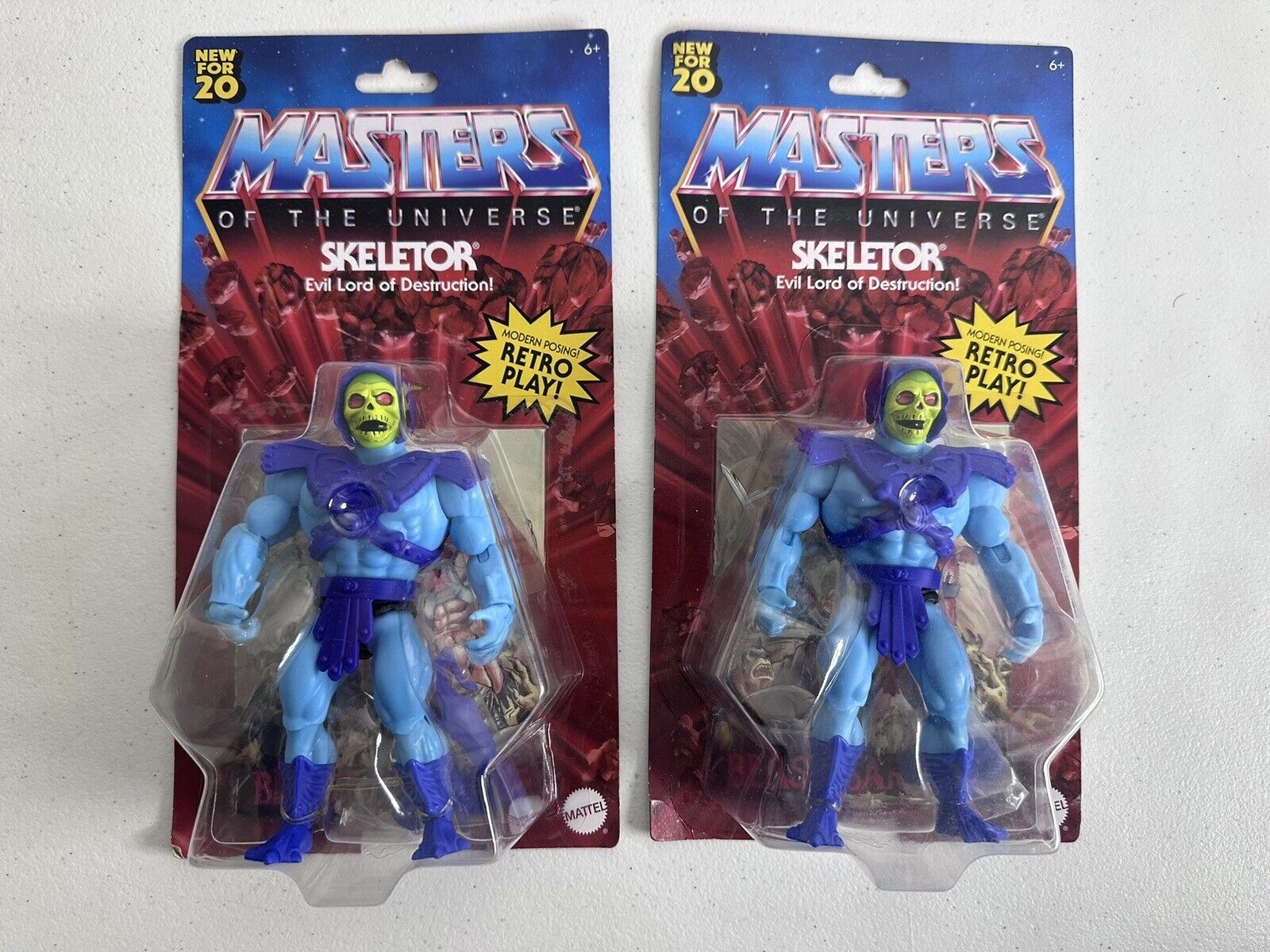 Masters of the Universe Origins Skeletor 5.5" Action Figures - Sealed Lot of 2 - TreasuTiques