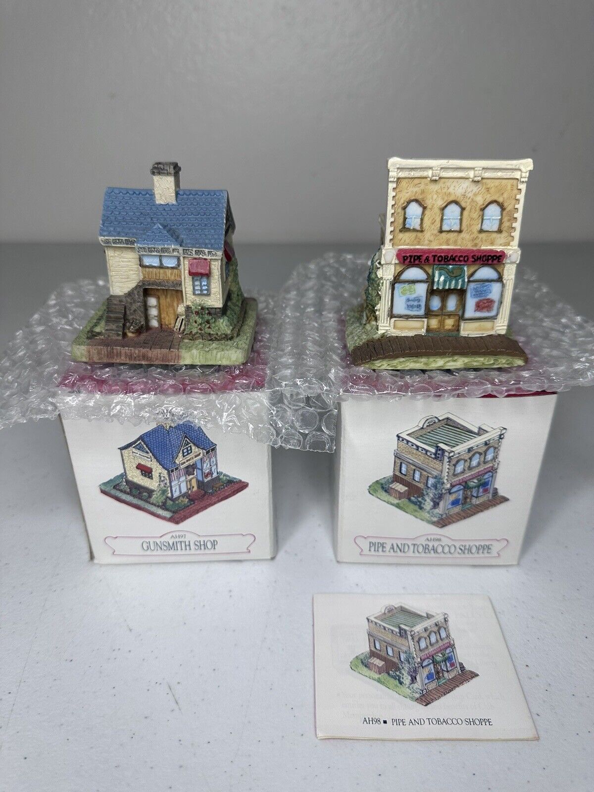 Liberty Falls Americana Miniature Gunsmith & Tobacco Shops - Original Pack Collectible Figurines - TreasuTiques