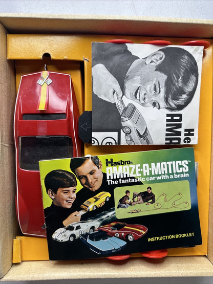 Vintage 1969 Hasbro Amaze-A-Matics Chevrolet AstroVette with Original Manuals - Rare Collectible Toy Car - TreasuTiques