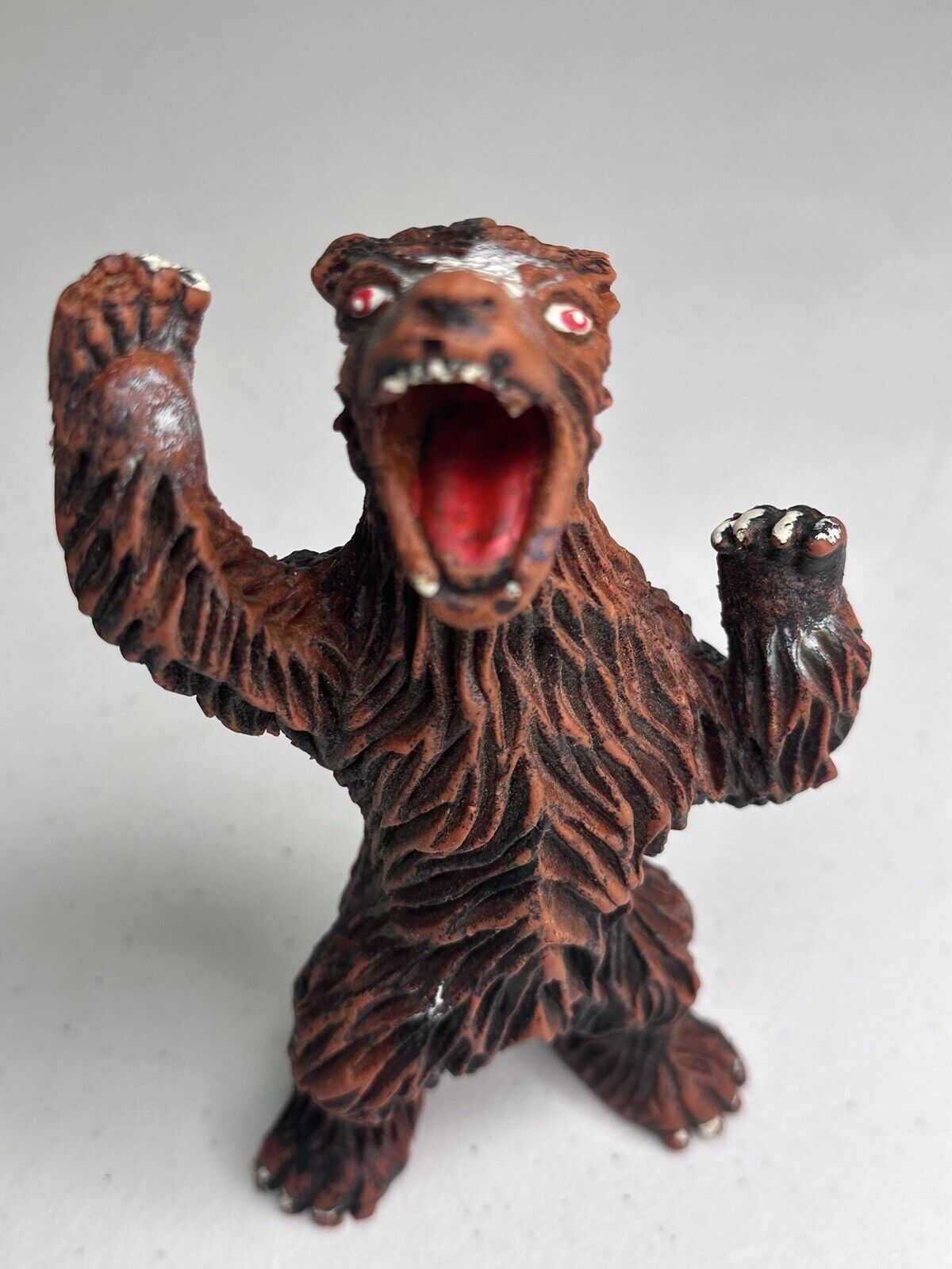 Rare 1970s Imperial Rubber Grizzly Bear Toy - Iconic Vintage Horror Collectible - TreasuTiques