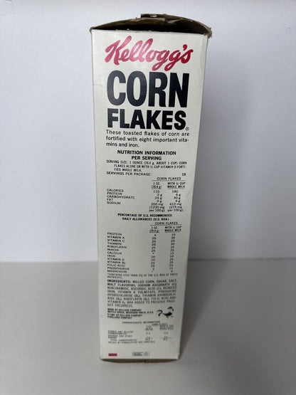 Rare Vintage Kellogg's 75th Anniversary Toasted Corn Flakes Cereal Box with Original Bag (1981) - TreasuTiques