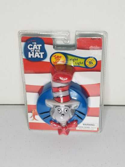 Vintage 2003 Dr. Seuss The Cat in the Hat Night Light & Watch Set - Rare Collectible - TreasuTiques