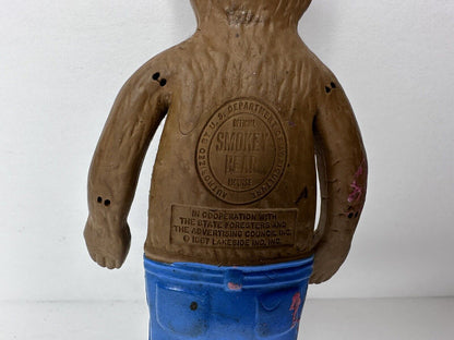 Authentic 1967 Vintage Smokey Bear Bendable Toy Doll - Rare Collectible 5.5" Figure - TreasuTiques