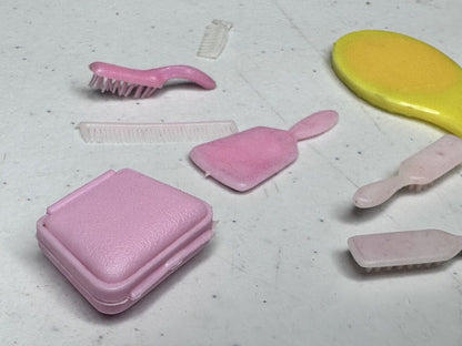 Vintage 1970s Barbie Accessory Set - Sweet Dreams #3350 - Pink Mirror, Brush, Comb & More - TreasuTiques