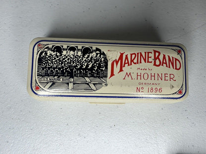 Vintage Hohner Marine Band & GLH Great Little Harp Harmonicas in Original Case - Musical Instrument Collectible - TreasuTiques