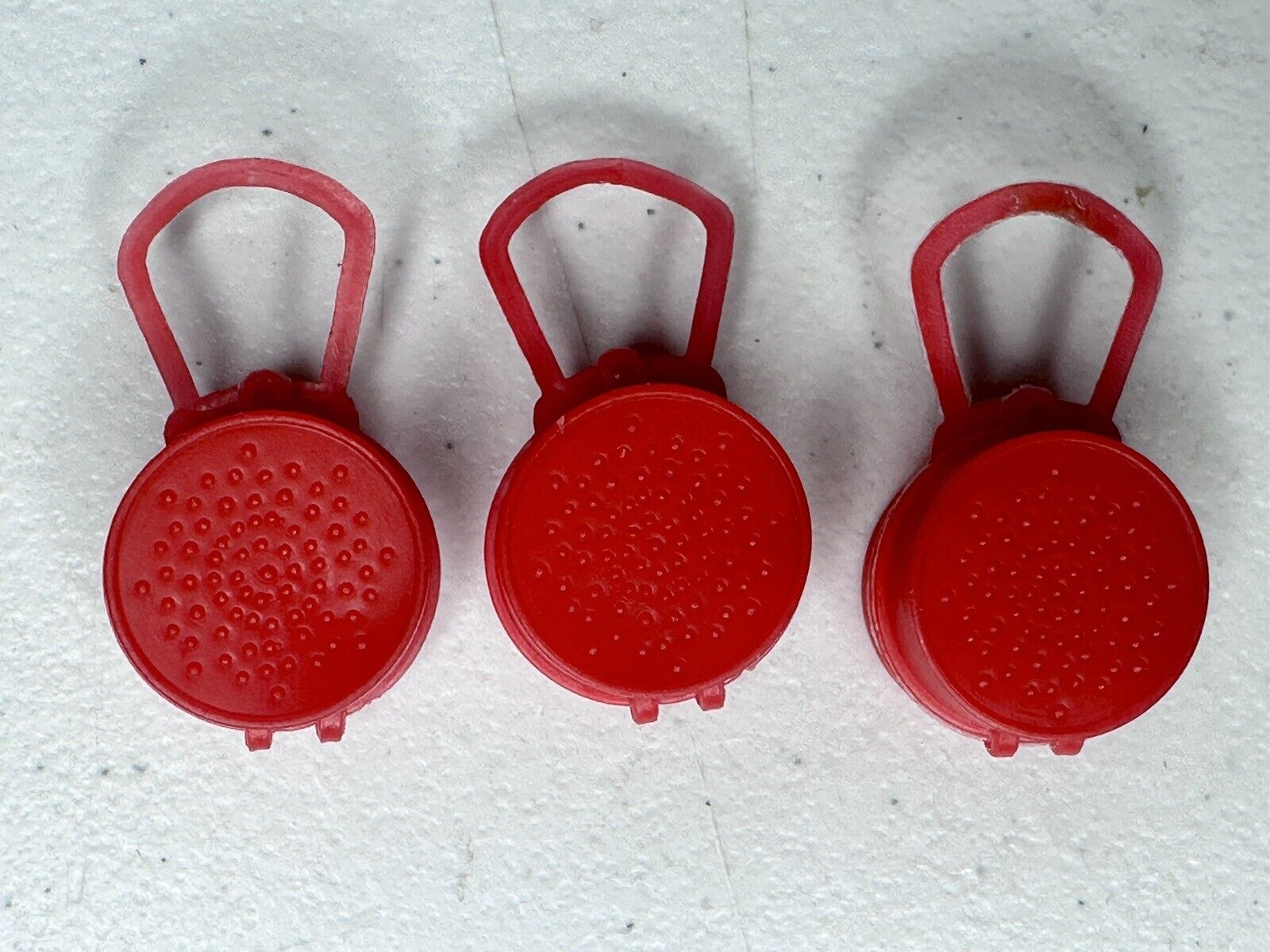 Vintage 1960's Barbie CLONE Fashion Pill Purse Set, Red Round Hong Kong Retro - TreasuTiques